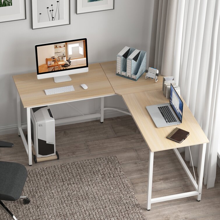 Wayfair l clearance shaped desk